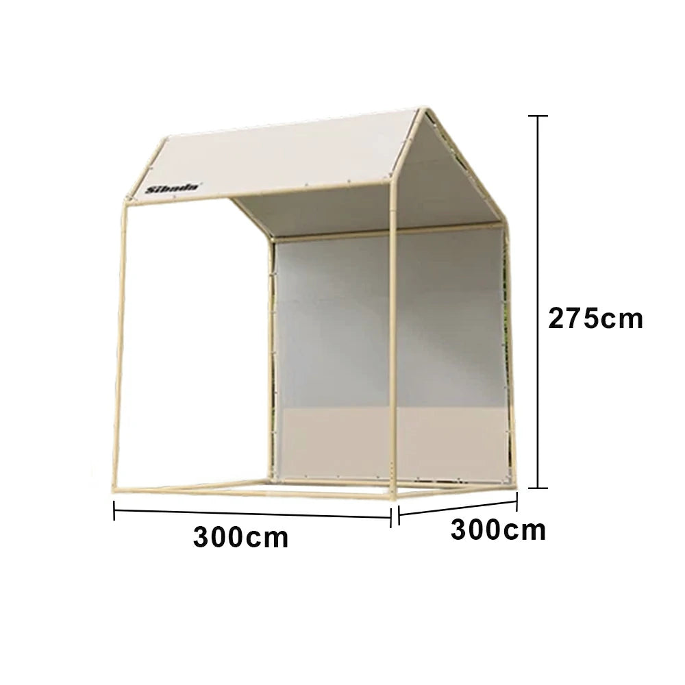 TREKKA Outdoor Pop-Up Gazebo 2/3m Canopy with Reinforced Steel Frame, Waterproof & UV-Resistant Fabric, Wind-Stable Structure, Quick Assembly - Beige