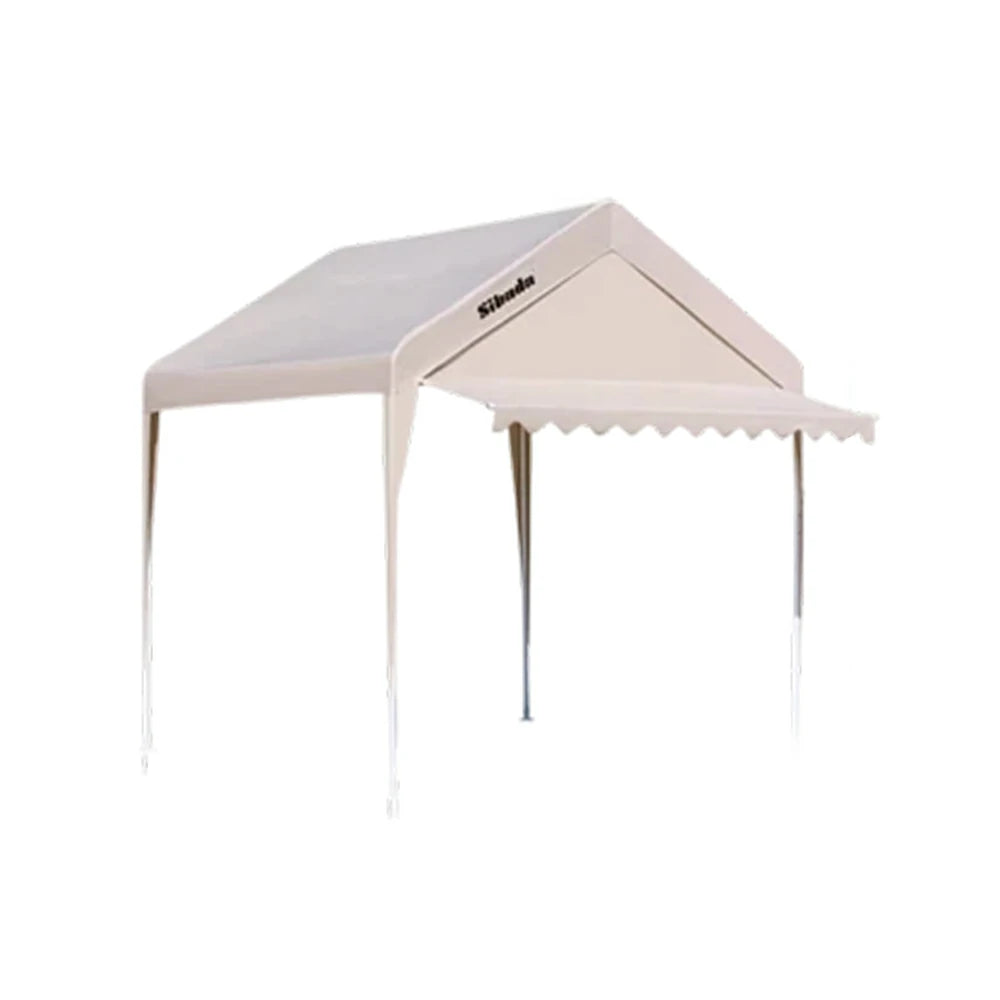 TREKKA Outdoor Pop-Up Gazebo - 3x3m Canopy Only with Wave Edge Awning, Reinforced Steel Frame, Waterproof & UV50+ Fabric, Wind-Stable Structure, Quick Assembly - Beige