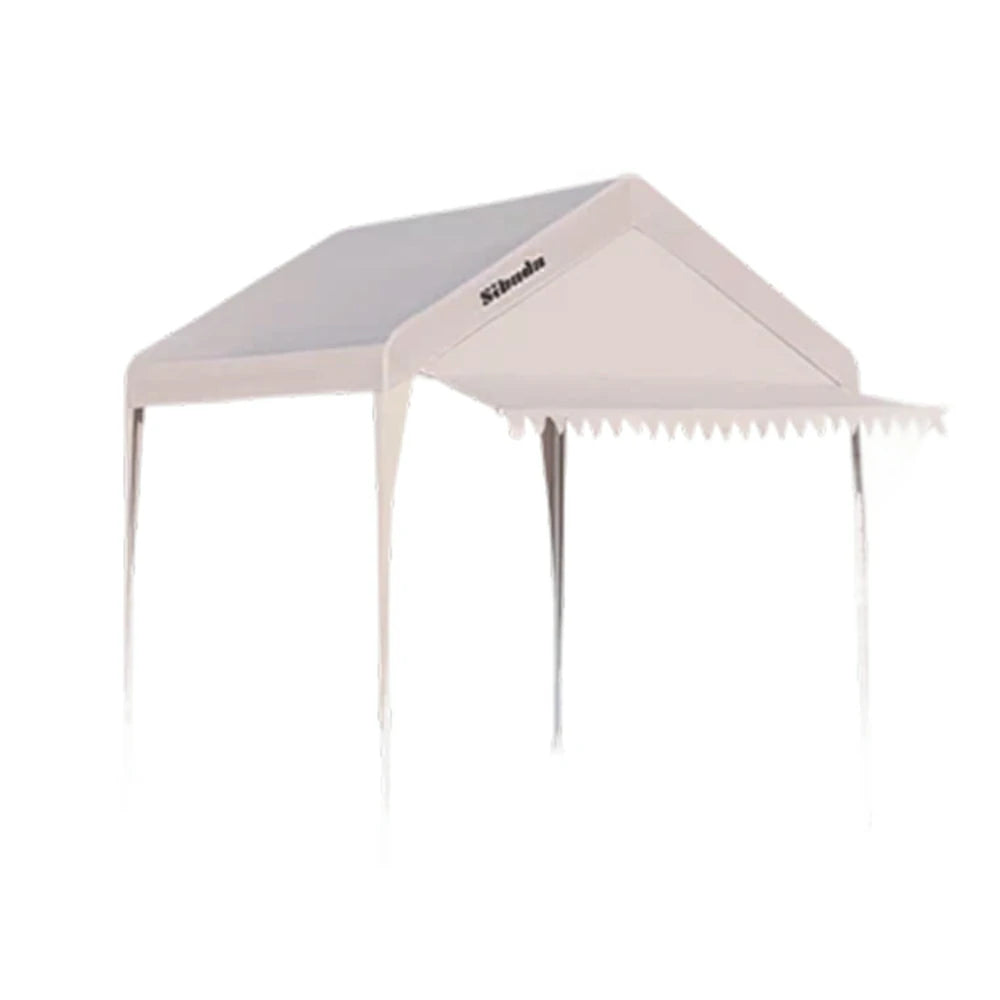 TREKKA Outdoor Pop-Up Gazebo - 3x3m Canopy Only with Triangle Edge Awning, Reinforced Steel Frame, Waterproof & UV50+ Fabric, Wind-Stable Structure, Quick Assembly - Beige
