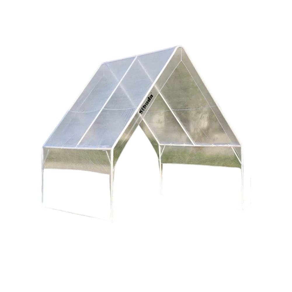 TREKKA Extra-Thick Outdoor Canopy Tent - 3x3m Fully Transparent Cover with Reinforced Steel Frame, Wind-Stable Structure, Waterproof & UV-Resistant Material - Clear