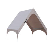 TREKKA Extra-Thick Outdoor Canopy Tent - 3x4m Cover with Dual Transparent Panels, Reinforced Steel Frame, Wind-Stable Structure, Waterproof & UV-Resistant Material - Clear