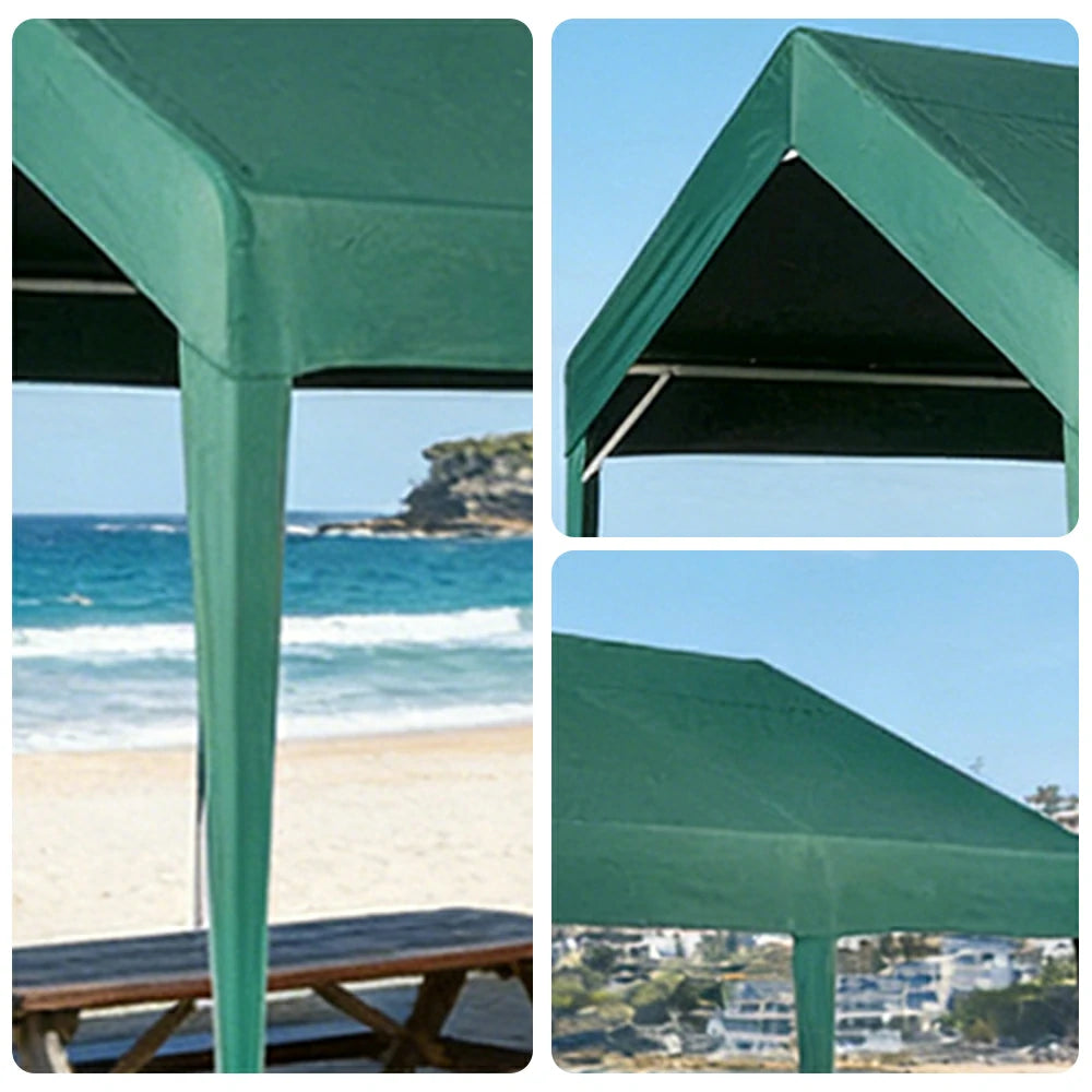 TREKKA Heavy-Duty Outdoor Canopy Tent - 3x6m Large Canopy with Reinforced Steel Frame, Waterproof & UV-Resistant Fabric, Wind-Stable Structure - Army Green