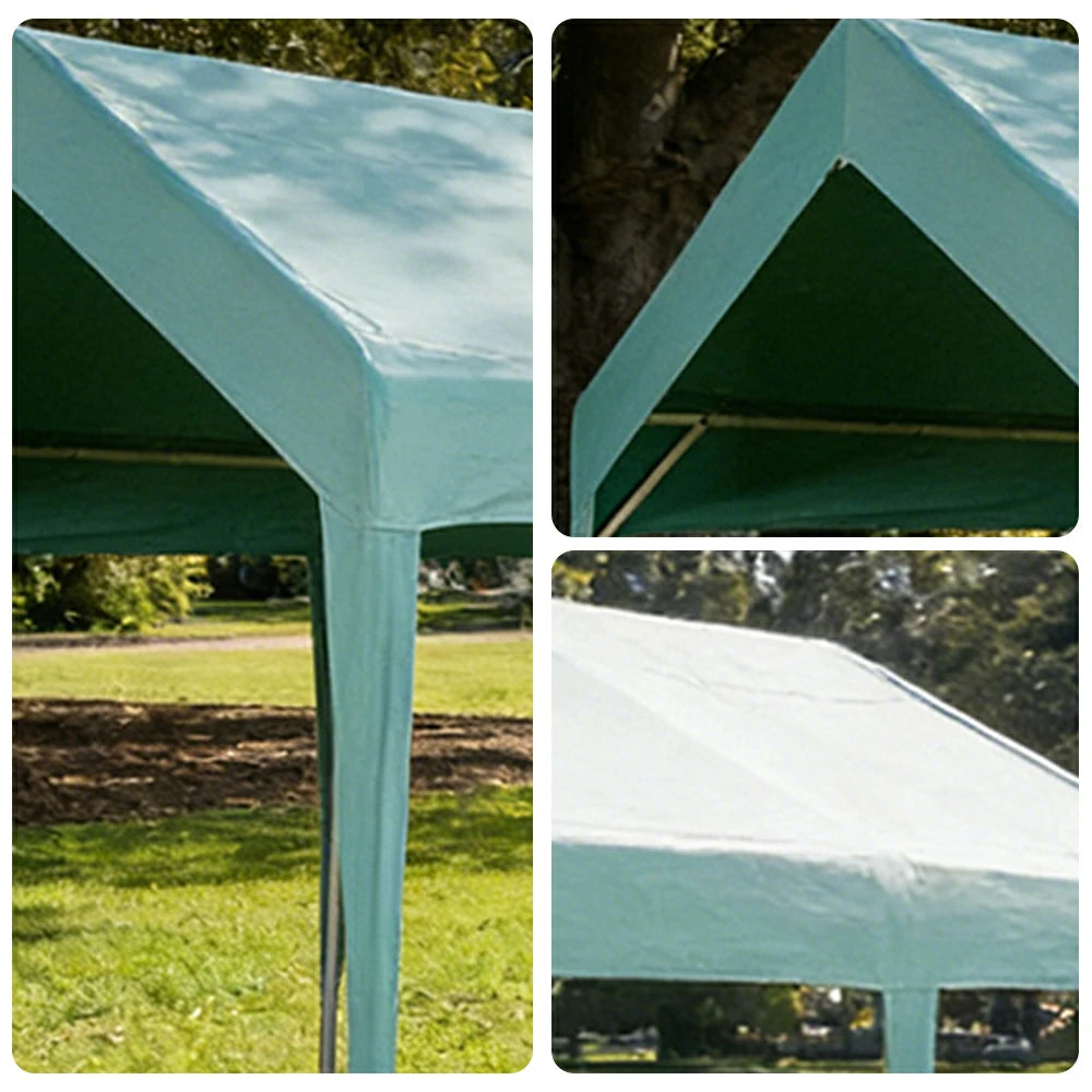 TREKKA Heavy-Duty Outdoor Canopy Tent - 3x6m Large Canopy with Reinforced Steel Frame, Waterproof & UV-Resistant Fabric, Wind-Stable Structure - Blue
