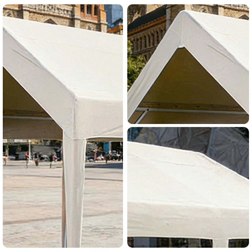 TREKKA Heavy-Duty Outdoor Canopy Tent - 3x6m Large Canopy with Reinforced Steel Frame, Waterproof & UV-Resistant Fabric, Wind-Stable Structure - Beige