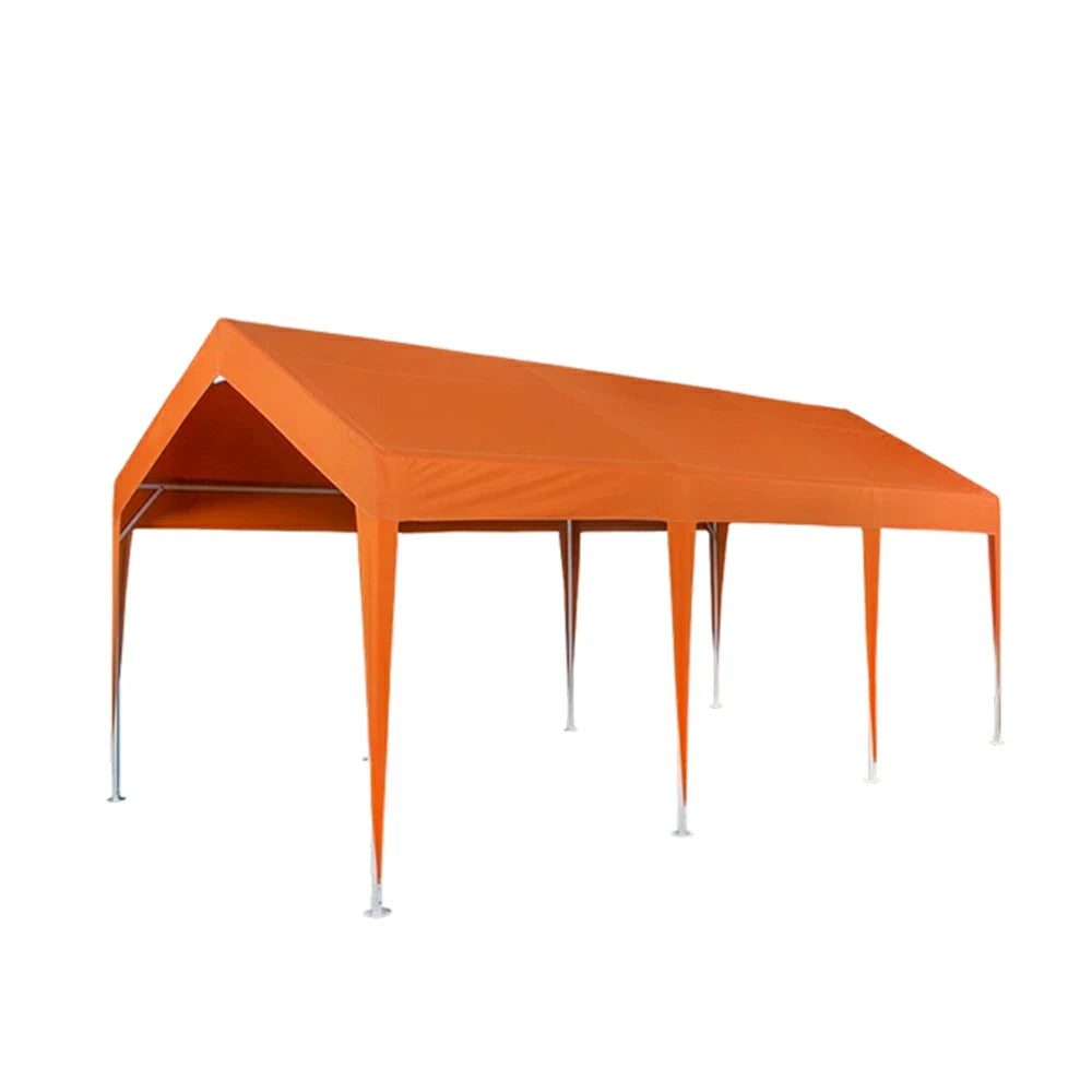 TREKKA Heavy-Duty Outdoor Canopy Tent - 3x6m Large Canopy with Reinforced Steel Frame, Waterproof & UV-Resistant Fabric, Wind-Stable Structure - Orange