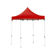 TREKKA Outdoor Pop-Up Canopy - 2/3m Square Canopy with Reinforced Steel Frame, Waterproof & UV-Resistant Fabric, Wind-Stable Structure - Red