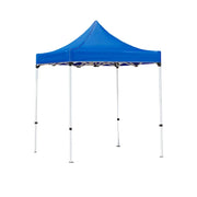 TREKKA Outdoor Pop-Up Canopy - 2/3m Square Canopy with Reinforced Steel Frame, Waterproof & UV-Resistant Fabric, Wind-Stable Structure - Blue