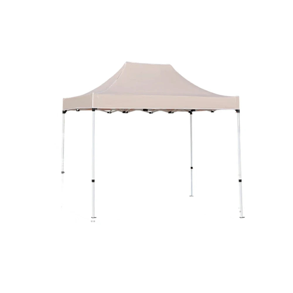 TREKKA Outdoor Pop-Up Canopy - 2/3m Square Canopy with Reinforced Steel Frame, Waterproof & UV-Resistant Fabric, Wind-Stable Structure - Beige