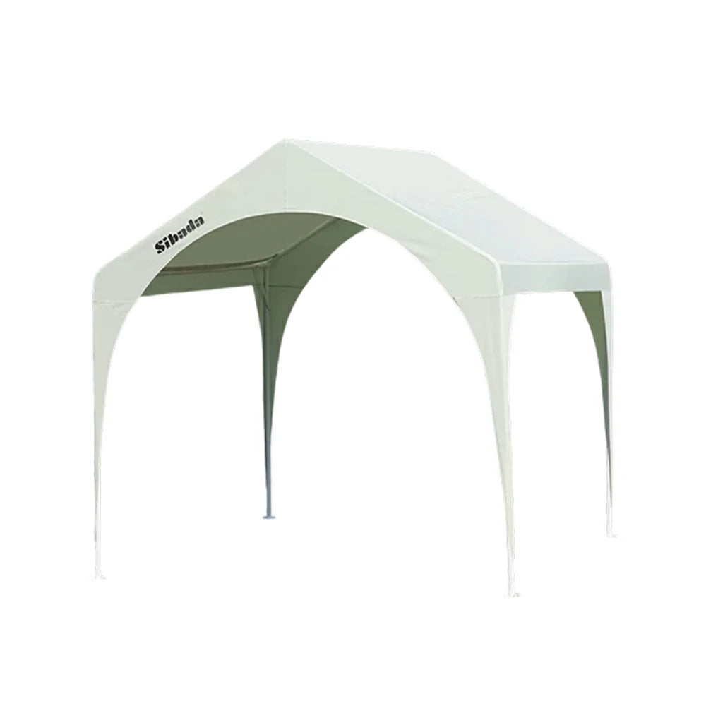 TREKKA Outdoor Arch Canopy Gazebo - 3x3m Canopy Only with Reinforced Steel Frame, Waterproof & UV-Resistant Fabric, Wind-Stable Structure - Green