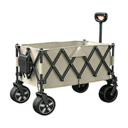 TREKKA ETC002 Electric Folding Camping Cart -180L Large Capacity Outdoor Cart Climbing Camping Equipment Beach Cart Shopping Cart - White