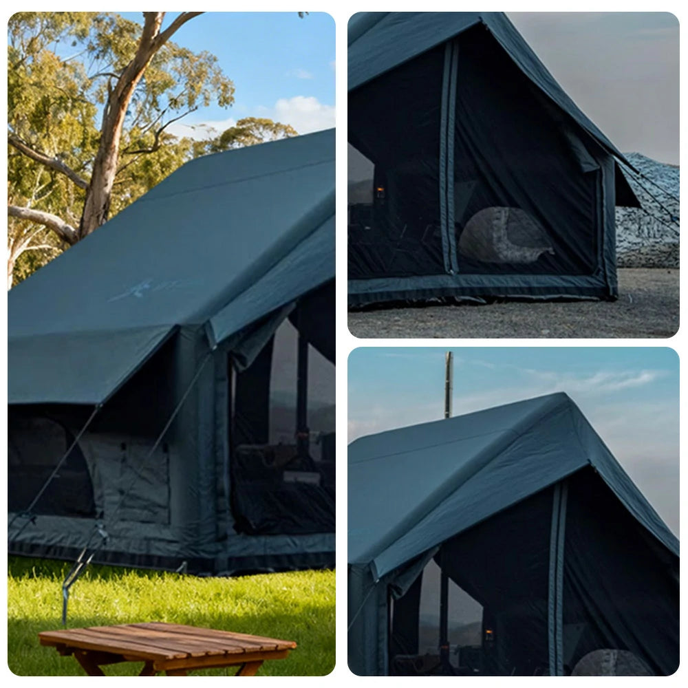 TREKKA Single Camping Tent No-Extension Design - Waterproof, Windproof, Spacious Interior, Quick Setup for Outdoor Adventures - Grey