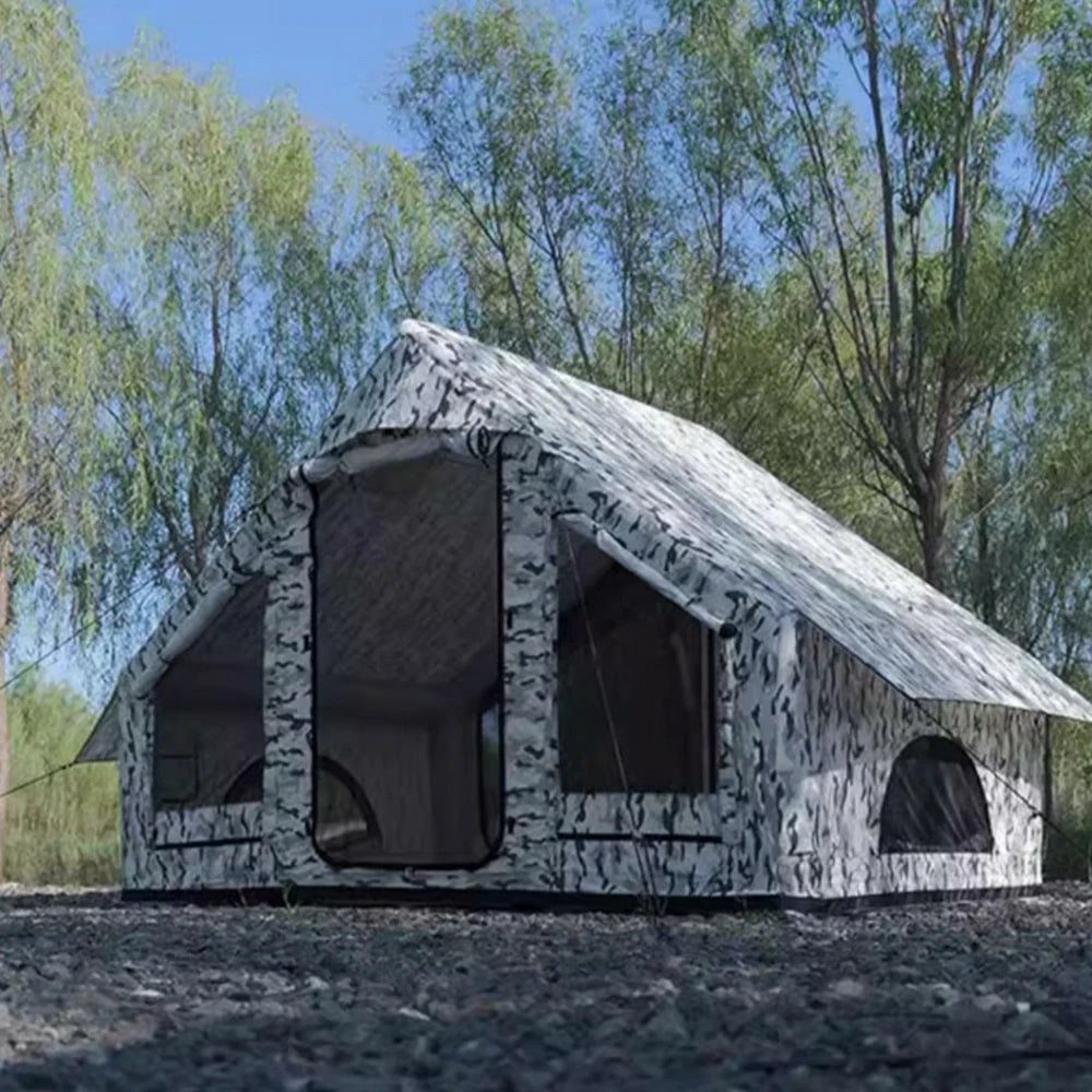 TREKKA Single Camping Tent No-Extension Rainfly Camo Edition - Waterproof, Windproof, Durable Outdoor Shelter, Easy Setup - Camouflage