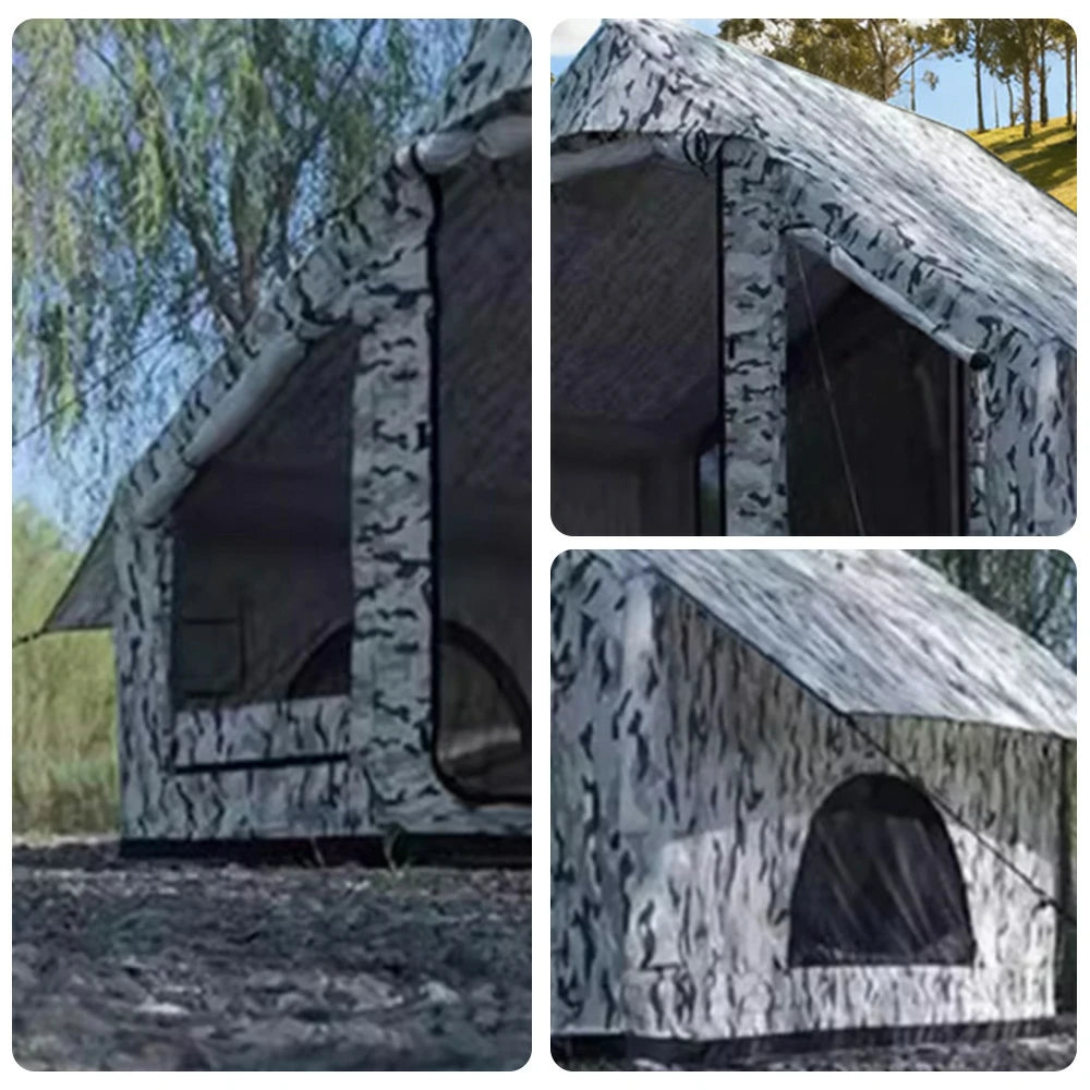TREKKA Single Camping Tent No-Extension Rainfly Camo Edition - Waterproof, Windproof, Durable Outdoor Shelter, Easy Setup - Camouflage
