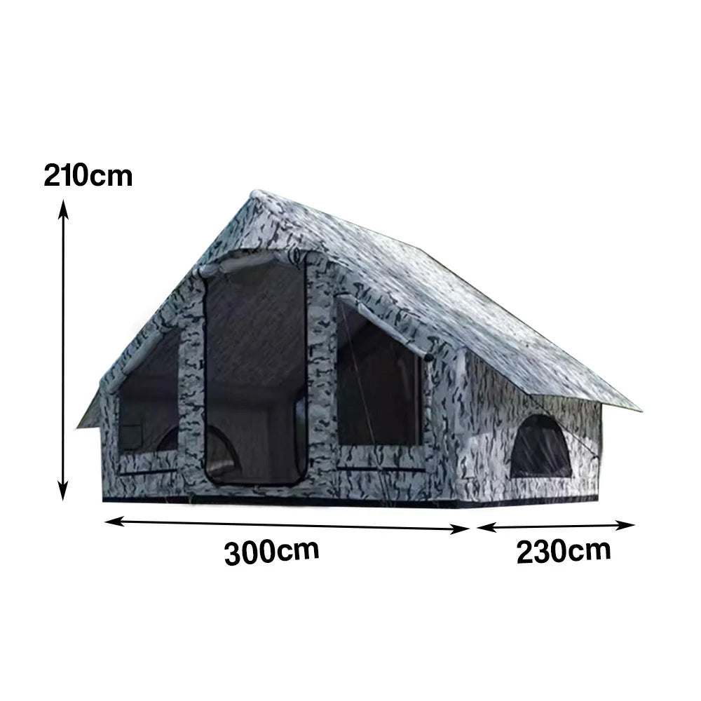 TREKKA Single Camping Tent No-Extension Rainfly Camo Edition - Waterproof, Windproof, Durable Outdoor Shelter, Easy Setup - Camouflage