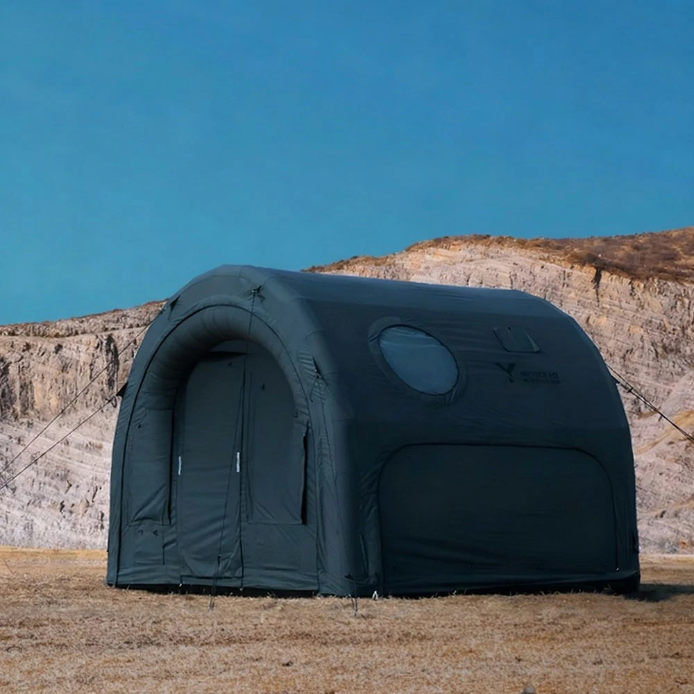 TREKKA Wormhole Inflatable Camping Tent - Windproof, Waterproof, Spacious Interior, Quick Setup for All-Season Outdoor Use - Shadow Grey