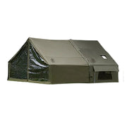 TREKKA Inflatable Camping Tent with Blackout Vestibule - UPF50+ Sun Protection, All-Season Shelter for 2–4 People - Army Green