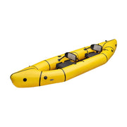 TREKKA 2-Person Inflatable Kayak Streamlined Patented Hull Lightweight Compact Design Spacious Interior for Recreation & Travel - Yellow