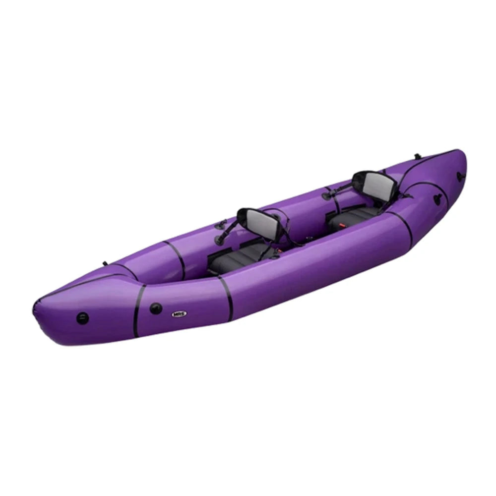 TREKKA 2-Person Inflatable Kayak Streamlined Patented Hull Lightweight Compact Design Spacious Interior for Recreation & Travel - Purple