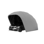 TREKKA Fully Automatic Car Canopy - 5.5/6m Retractable Cover with Stainless Steel Frame, Remote Control Operation, Waterproof & UV-Resistant Fabric - Grey