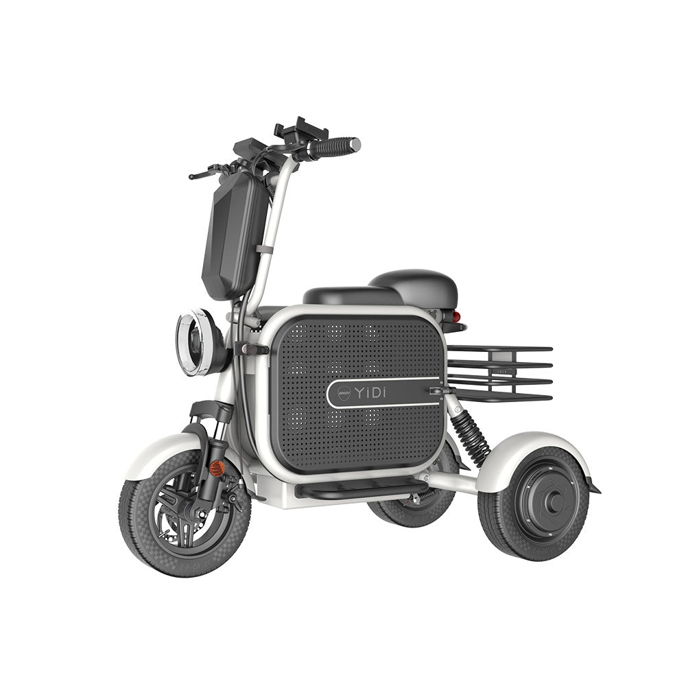 YIDI DDU10S 500W 48V 10Ah/15Ah 11-inch Lithium Battery Foldable Black & White/Black & Pink High Carbon Steel Electric Scooter Drum Brake