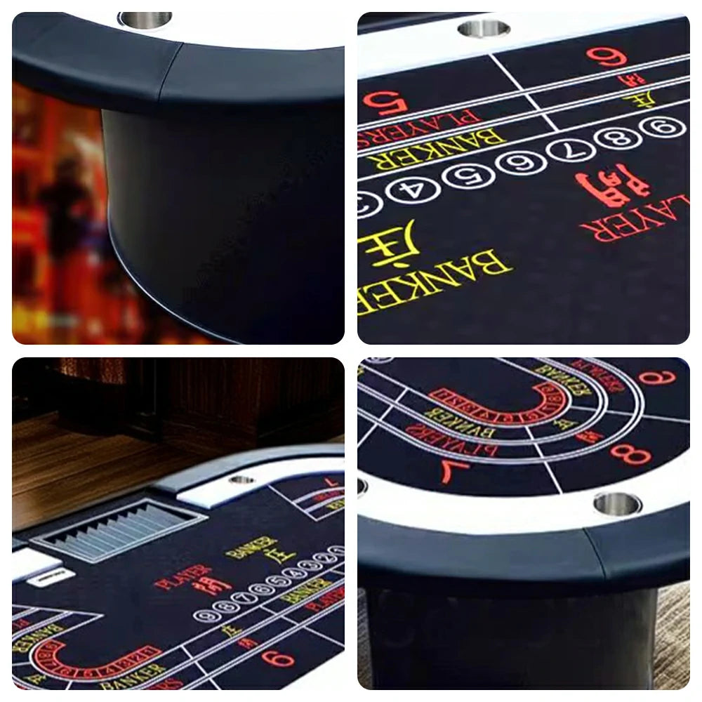 VERSA 244cm Length Roulette Table W/ Wheel Home Game Rooms Private Events - Black&White
