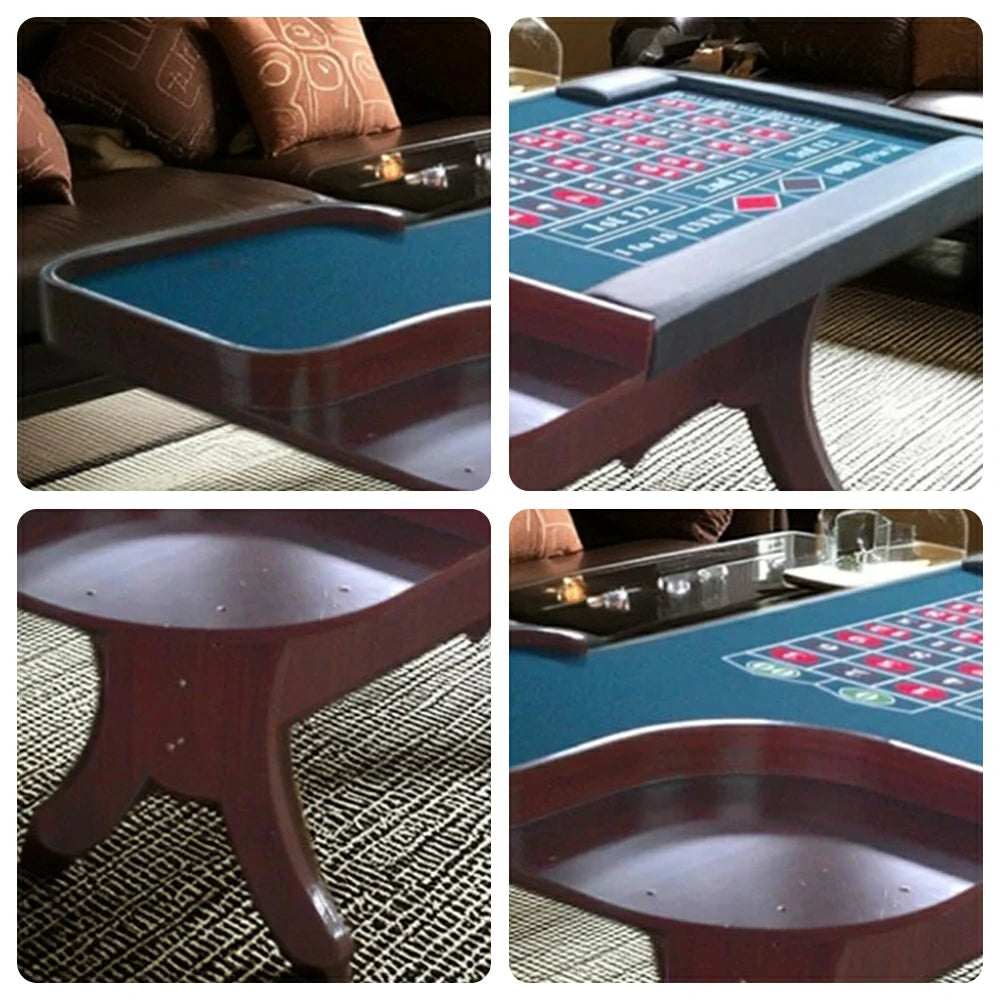 VERSA 240cm Length Roulette Table Home Game Rooms Private Events - Blue