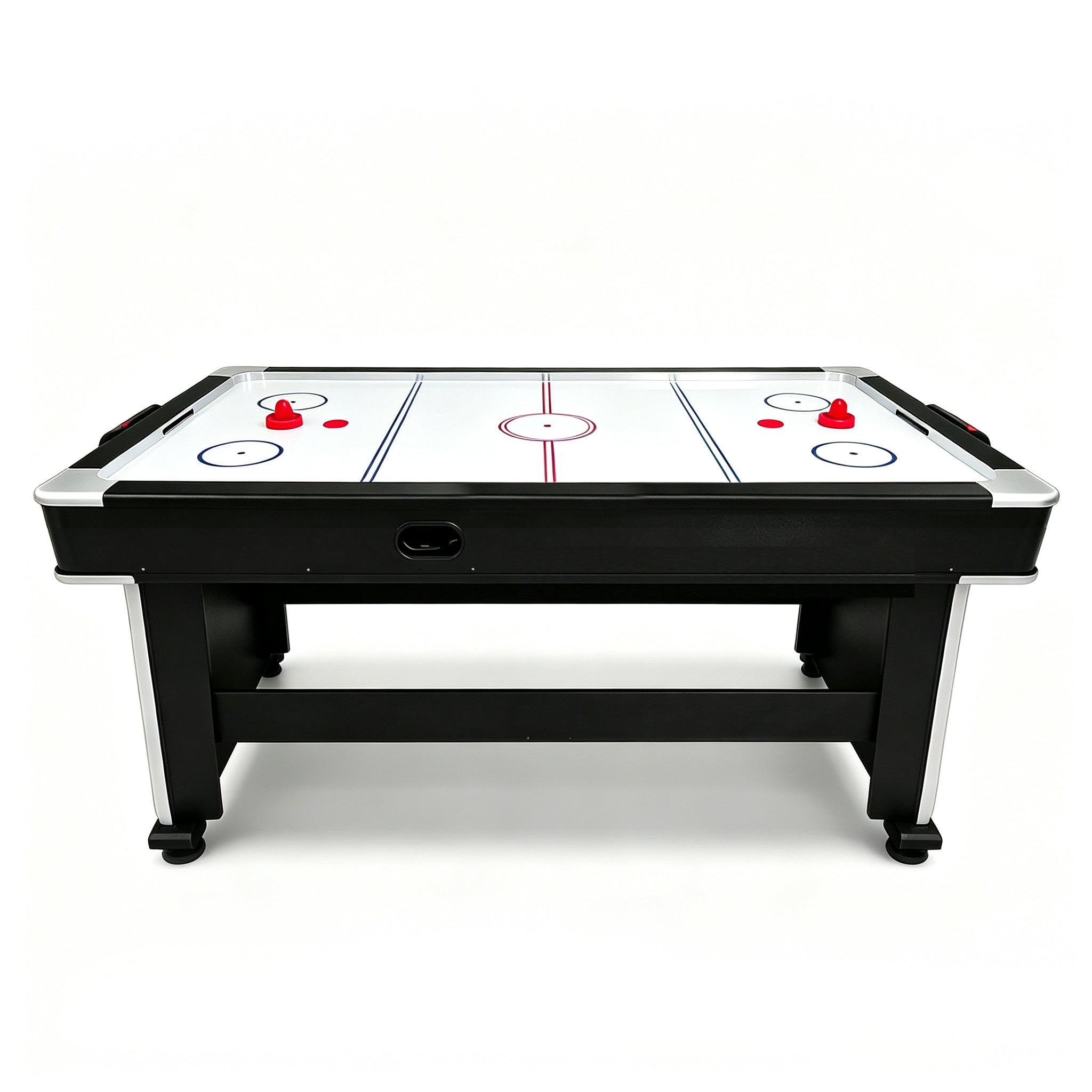 VERSA 7FT 4-In-1 Convertible Air Hockey/ Pool Billiards/ Dining Table / Table Tennis Table Blue/ Black Felt For Billiard Gaming Room Free Accessory (Copy)
