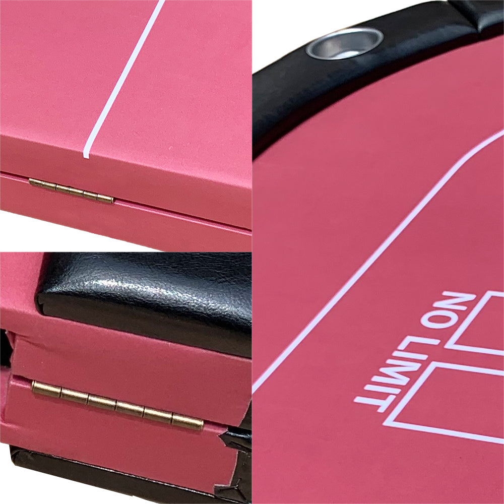 VERSA PK017 7 MDF Foldable Poker Table 10 Players Game Room - Red