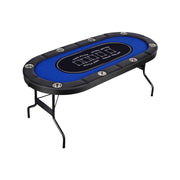 VERSA 6FT MDF Foldable Poker Table 8 Players Gaming Game Room