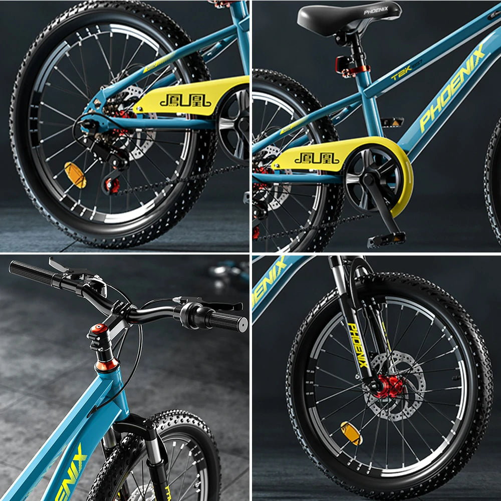 VOLTUS 18/20/22 Kids' Bike - Gear & Single-Speed Options, Spoke Wheels - Blue