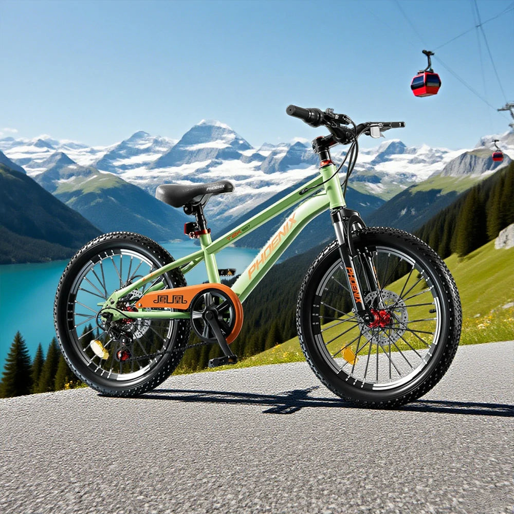 VOLTUS 18/20/22 Kids' Bike - Gear & Single-Speed Options, Spoke Wheels - Green