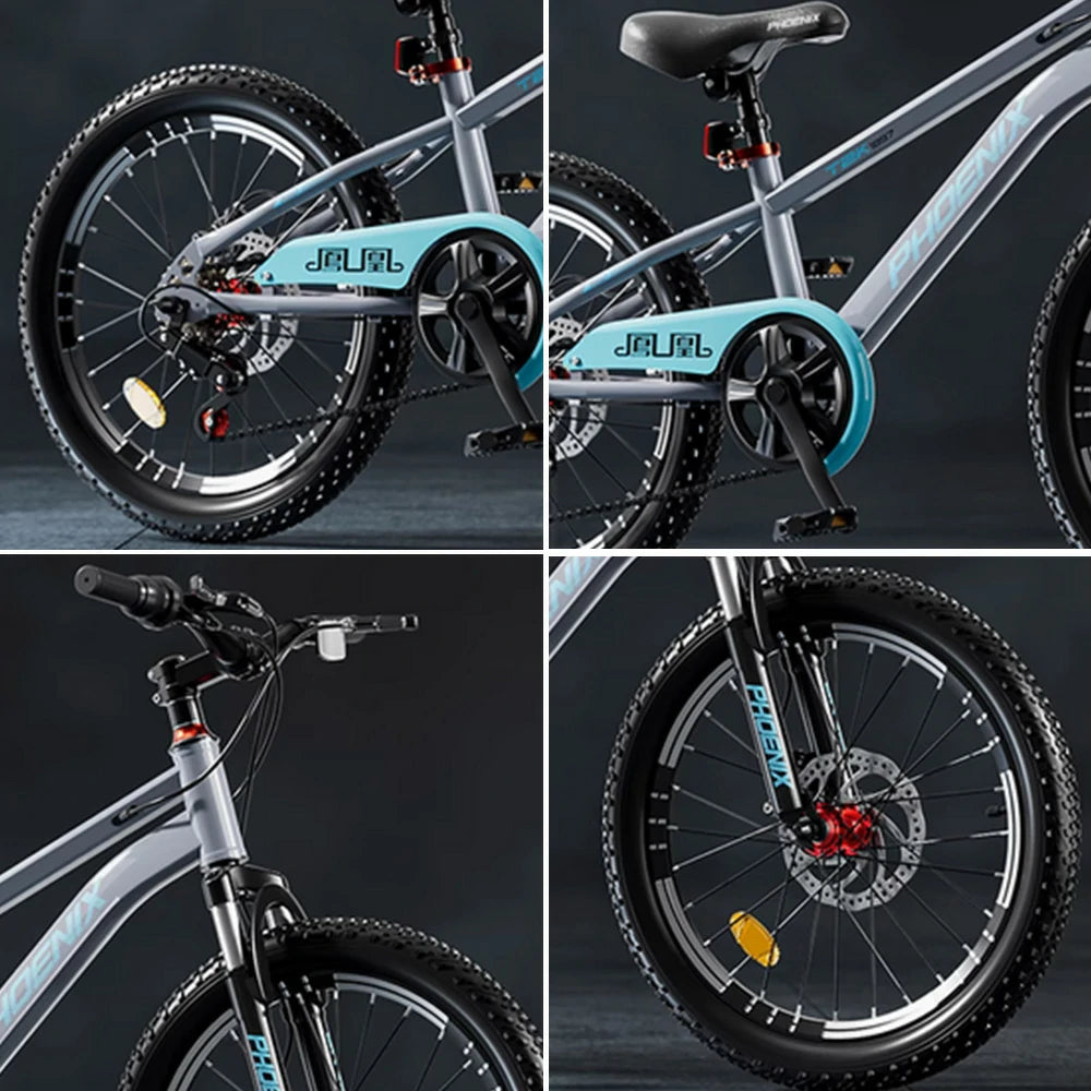 VOLTUS 18/20/22 Kids' Bike – Gear & Single-Speed Options, Spoke Wheels - Grey