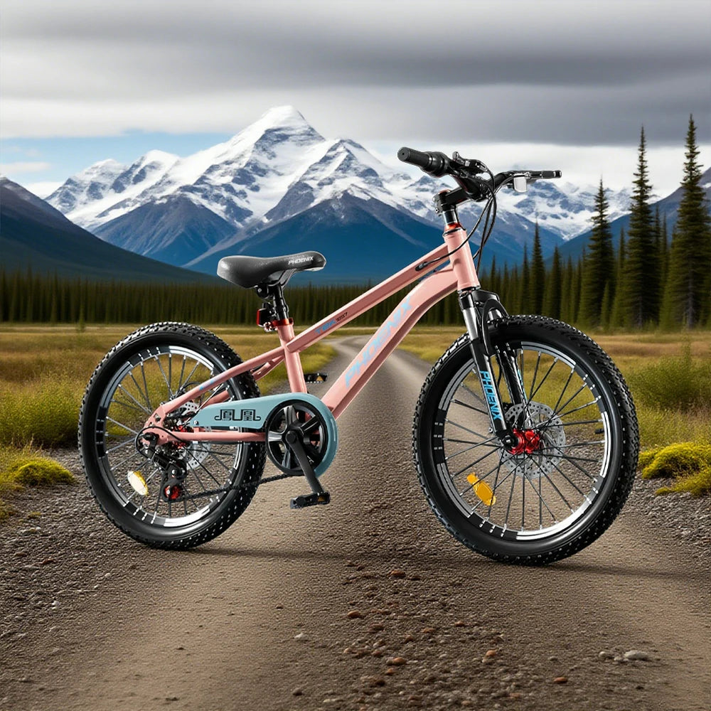 VOLTUS 18/20/22 Kids' Bike - Gear & Single-Speed Options, Spoke Wheels - Pink