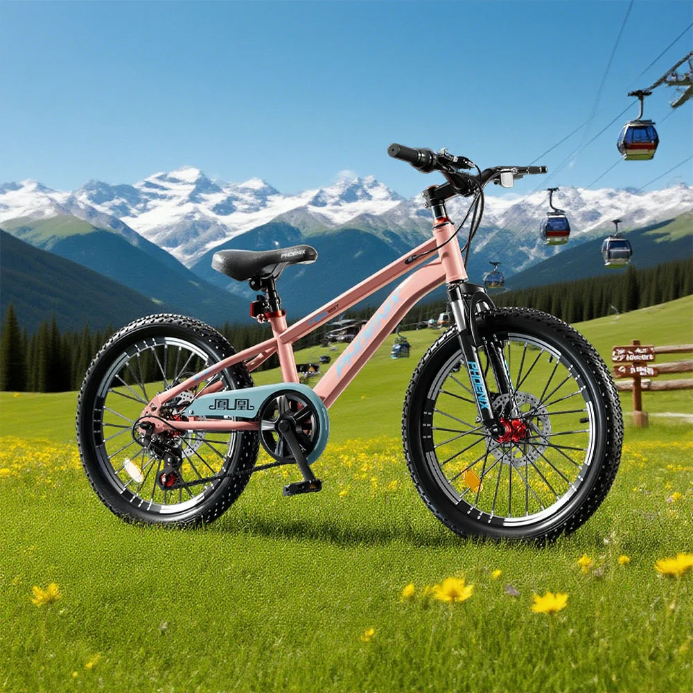 VOLTUS 18/20/22 Kids' Bike - Gear & Single-Speed Options, Spoke Wheels - Pink