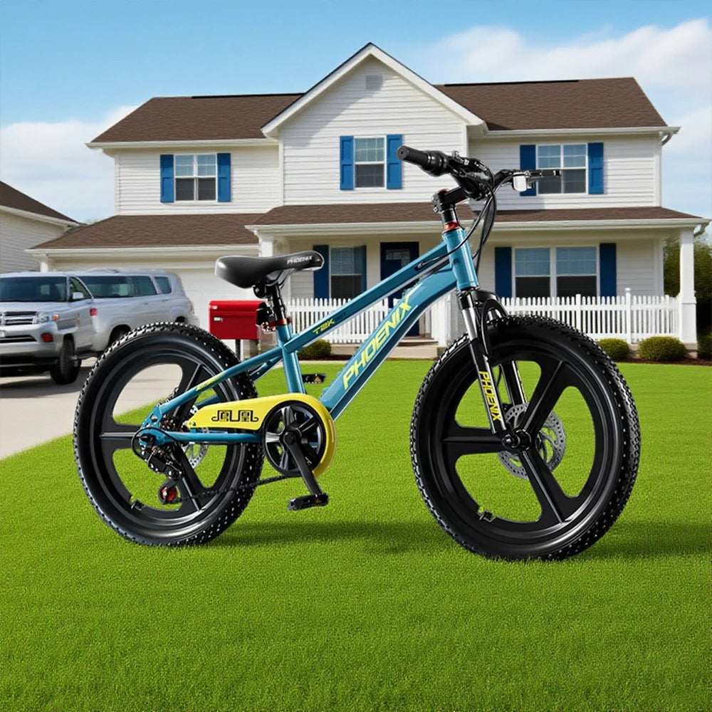 VOLTUS 18/20/22 Kids' Bike - Gear & Single-Speed Options, Integrated Wheels - Blue