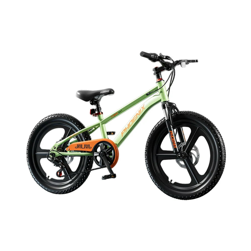 VOLTUS 18/20/22 Kids' Bike - Gear & Single-Speed Options, Integrated Wheels - Green