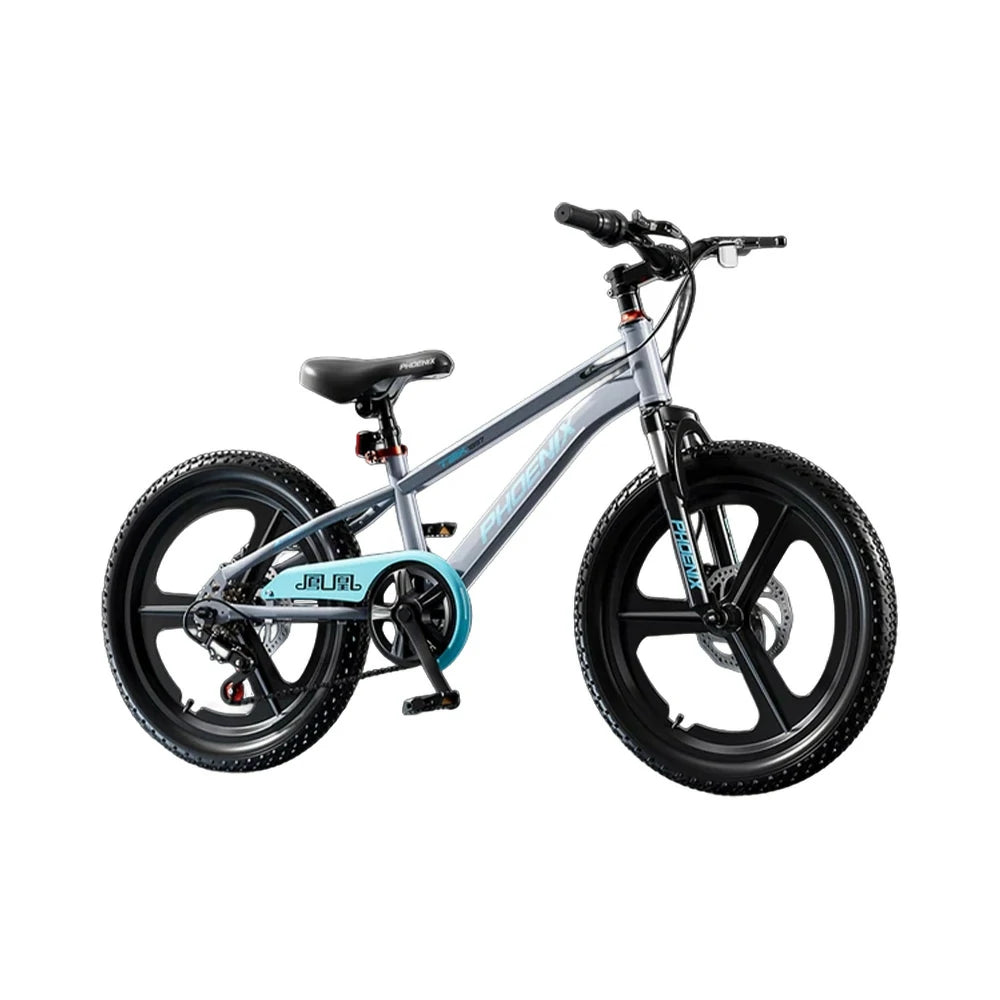 VOLTUS 18/20/22 Kids' Bike - Gear & Single-Speed Options, Integrated Wheels - Grey