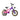 VOLTUS 14/18/22 Inch Children's Bicycle Foot Support & Training Wheels Magnesium Alloy Integrated Wheel CNC Double-Layer Knife Ring - Pink&Purple