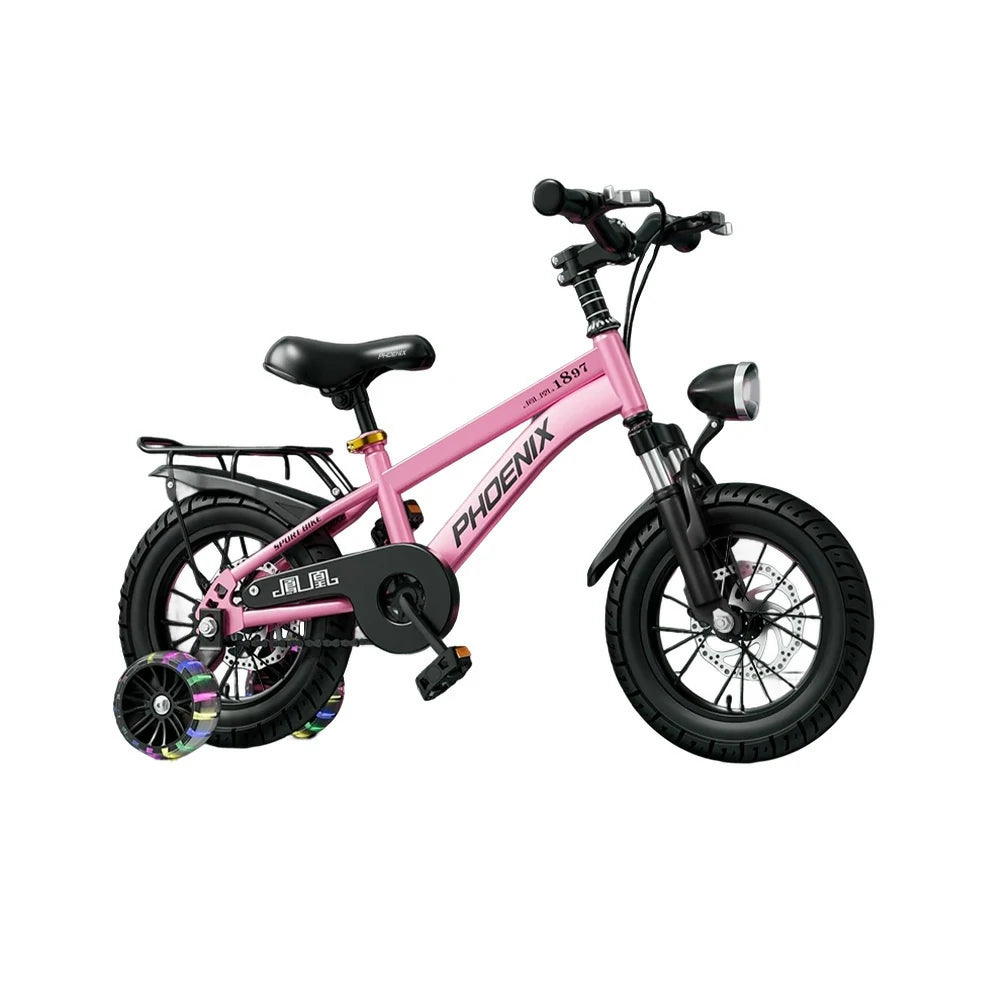 VOLTUS 18/20/22 Kids' Bike with Rear Seat – Integrated or Spoke Wheels - Pink