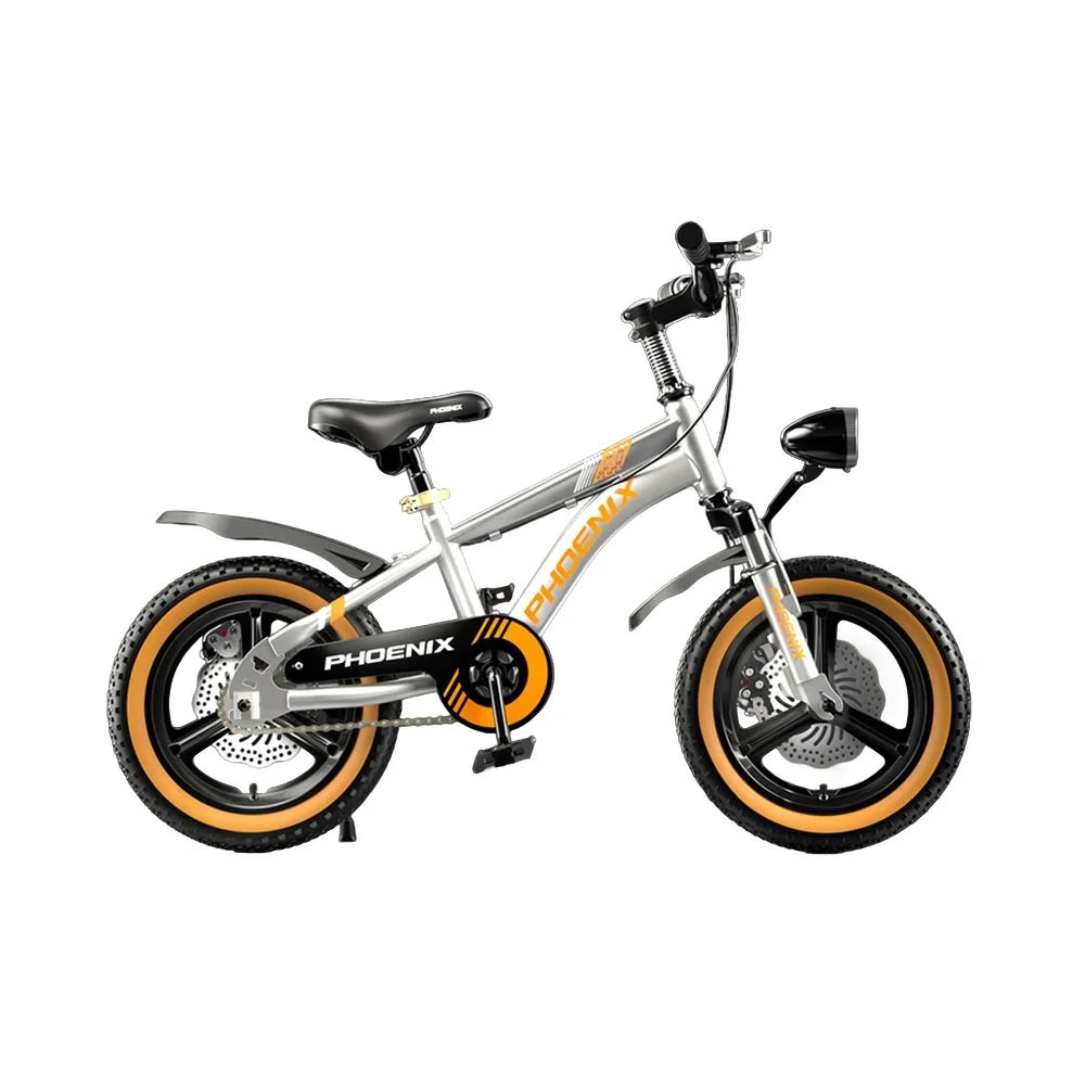 VOLTUS 14/18/22 Inch Children's Bicycle Foot Support & Training Wheels Upgraded Magnesium Alloy Integrated Wheel - Silvery