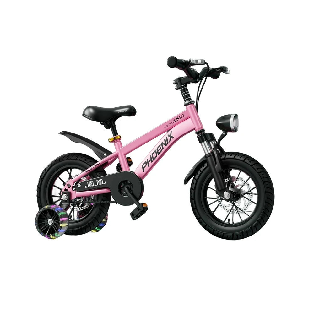 VOLTUS 18/20/22 Kids' Sport Bike - No Rear Seat, with Mudguard, Integrated or Spoke Wheels – Pink