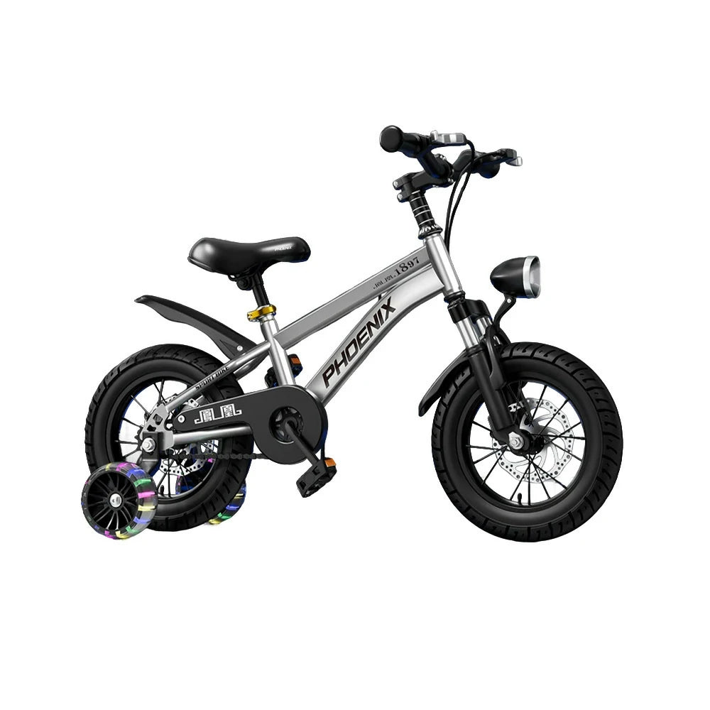 VOLTUS 18/20/22 Kids' Sport Bike - No Rear Seat, with Mudguard, Integrated or Spoke Wheels - Silvery