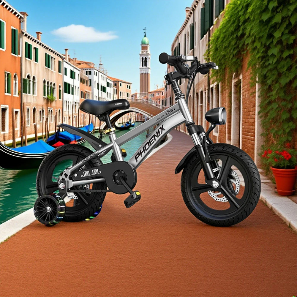 VOLTUS 18/20/22 Kids' Sport Bike - No Rear Seat, with Mudguard, Integrated or Spoke Wheels - Silvery