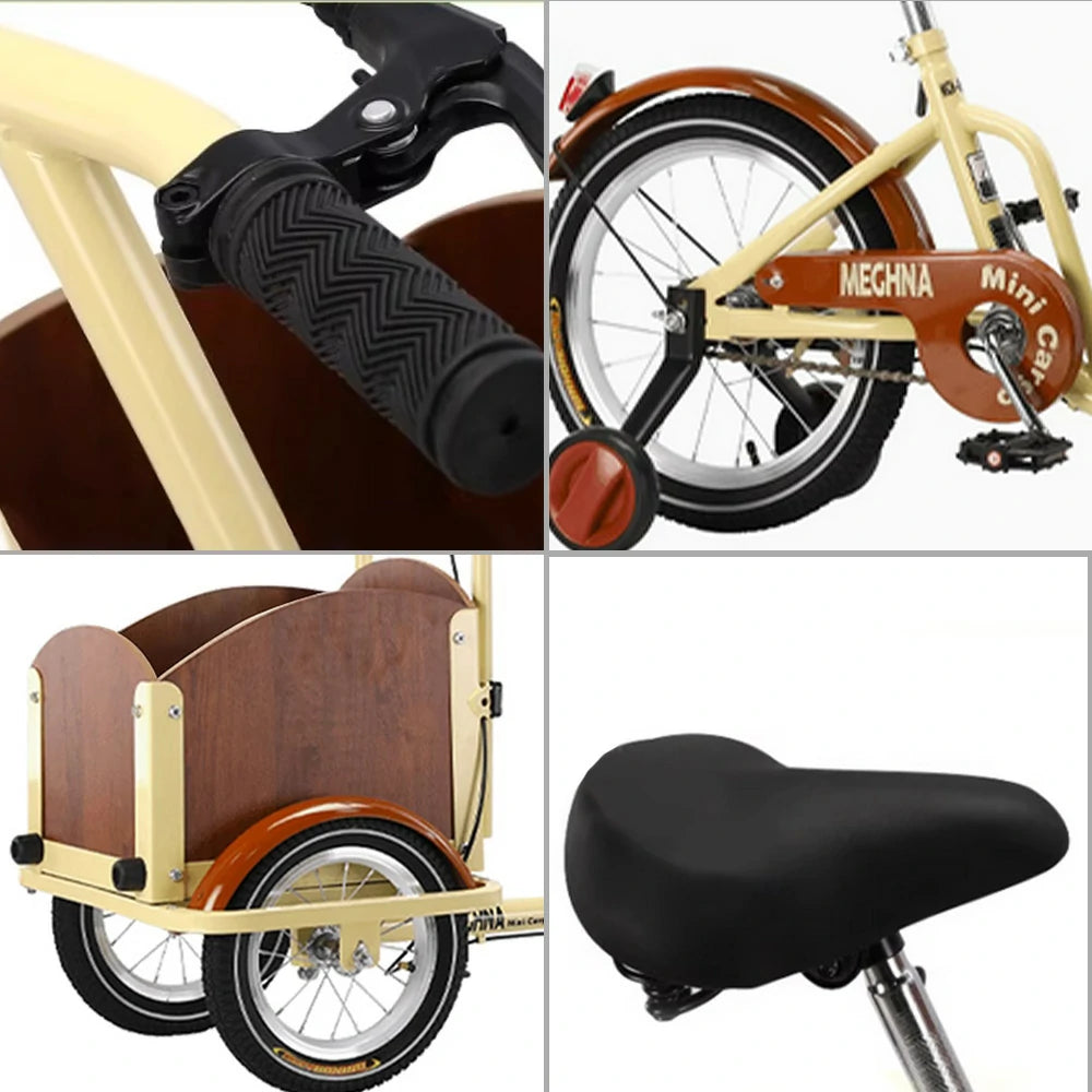 VOLTUS Children's Reverse Riding Bicycle Single Speed Safety Wheel Edition - Yellow