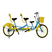 VOLTUS 3-Seater/4-Seater Three Person Bicycle Sightseeing Bike-Blue/Red/Green