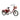 VOLTUS Adult Three Wheel Bicycle Regular Front Fork Comfortable Red/Silver