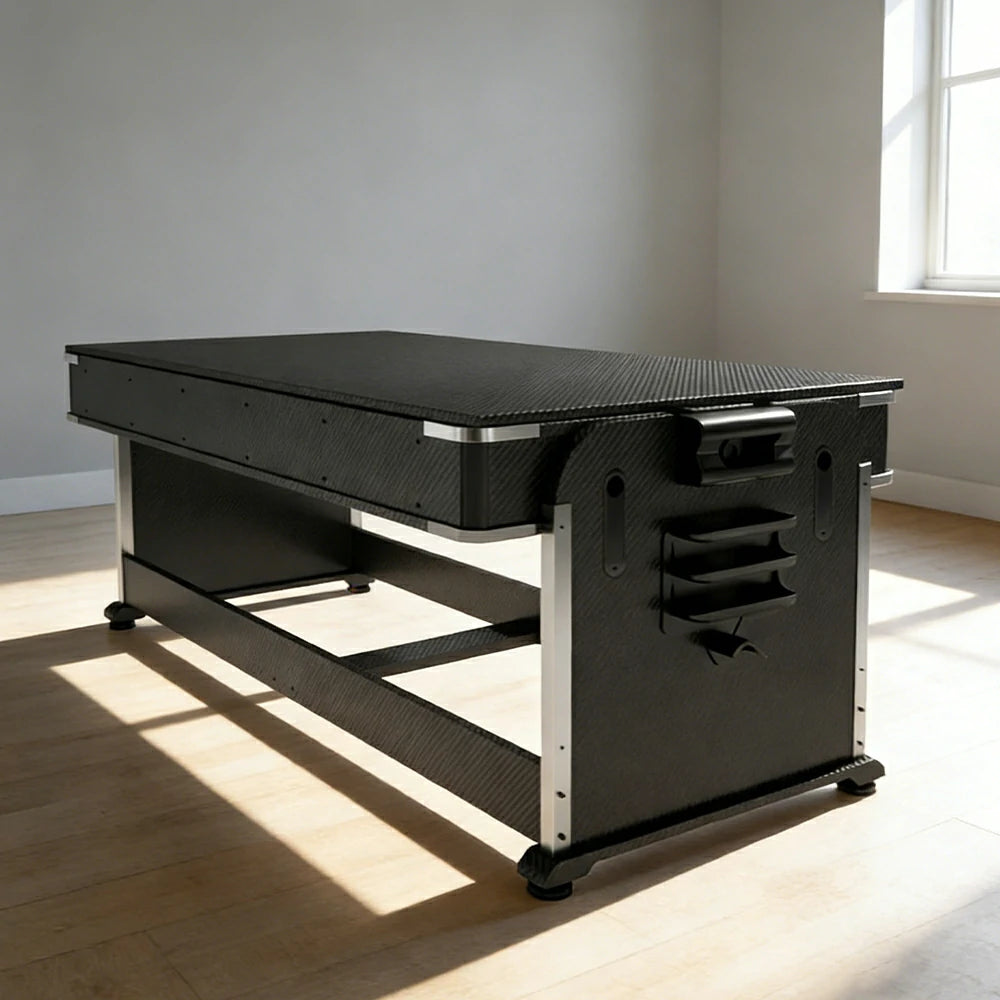 VERSA 4-IN-1 6FT Convertible Game Table - Air Hockey, Pool, Table Tennis & Dining, Space-Saving Black Frame, Free Accessories - Green Felt