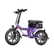 VOLTUS Foldable Electric Scooter, 48V55AH Battery, Hydraulic Suspension, Aviation-Grade Alloy Frame, Vacuum Tyres, Waterproof Motor - Purple