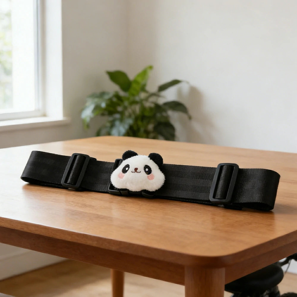 VOLTUS Single Kids Tricycle Safety Strap Adjustable Secure Fit Polyester Webbing with High-Strength Alloy Buckle - Black