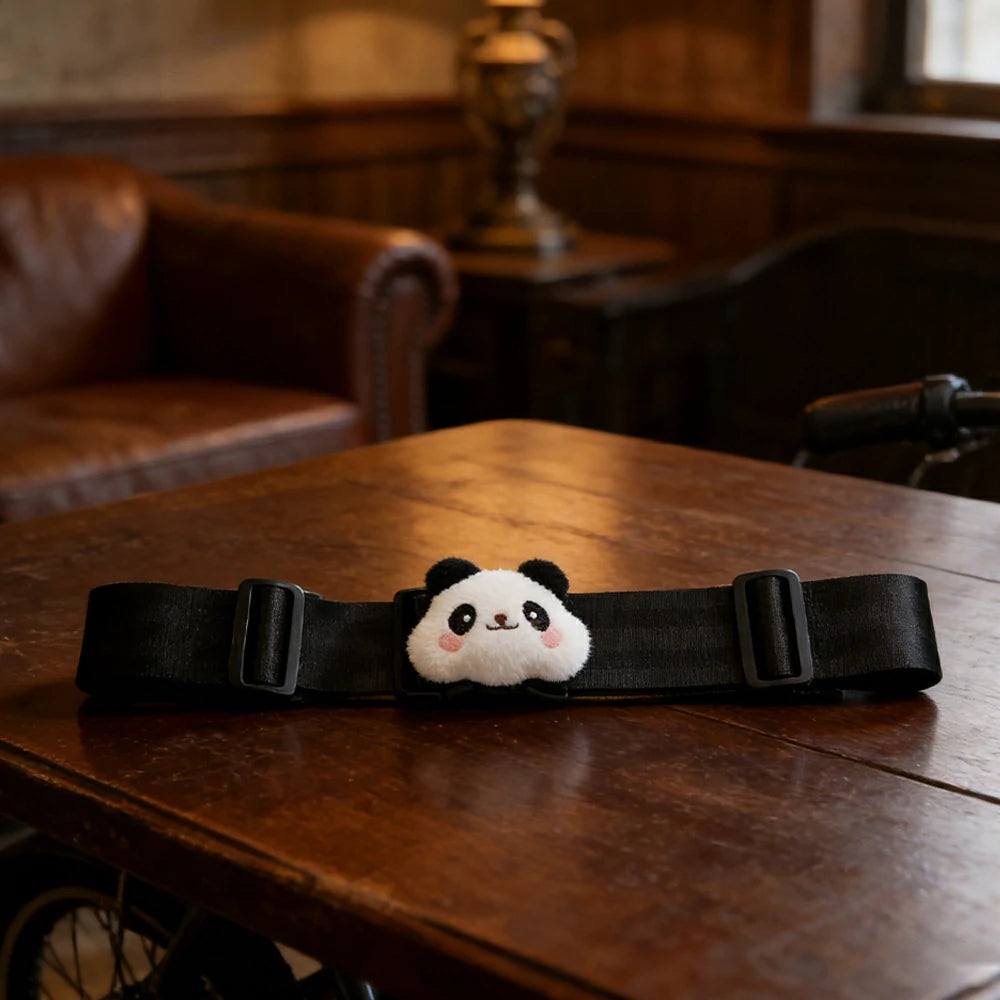 VOLTUS Single Kids Tricycle Safety Strap Adjustable Secure Fit Polyester Webbing with High-Strength Alloy Buckle - Black